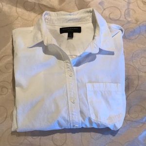 White button up blouse